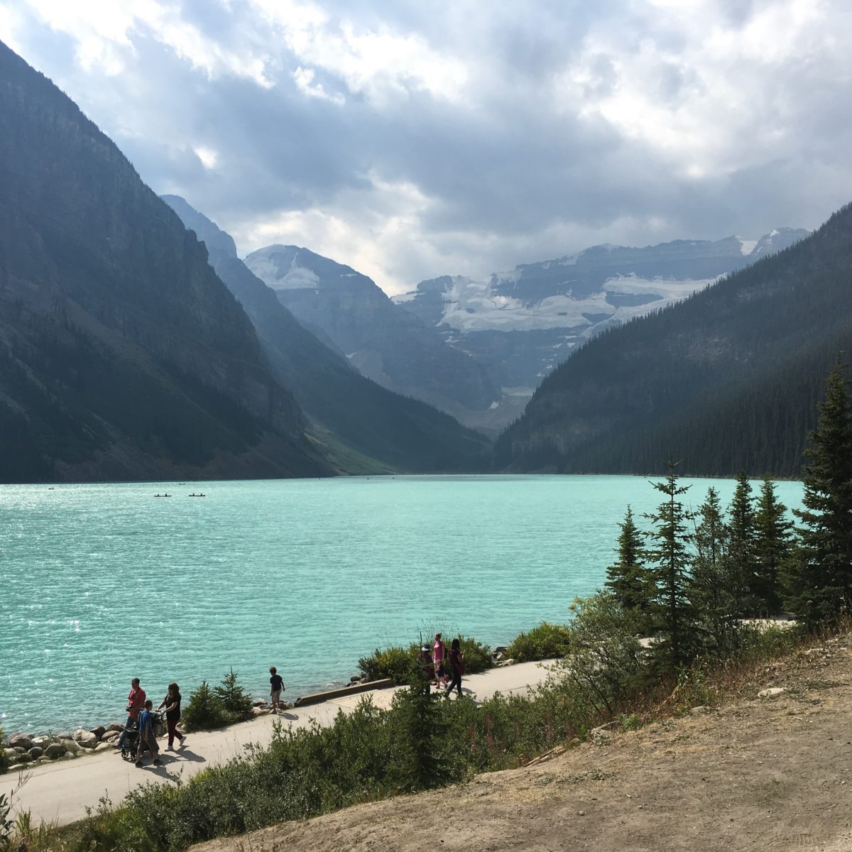 Hiking the Lake Agnes Teahouse Trail From Lake Louise, Banff National ...