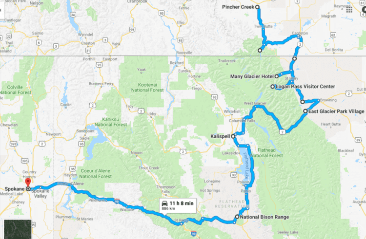 MT - GEG Map - Flying High On Points