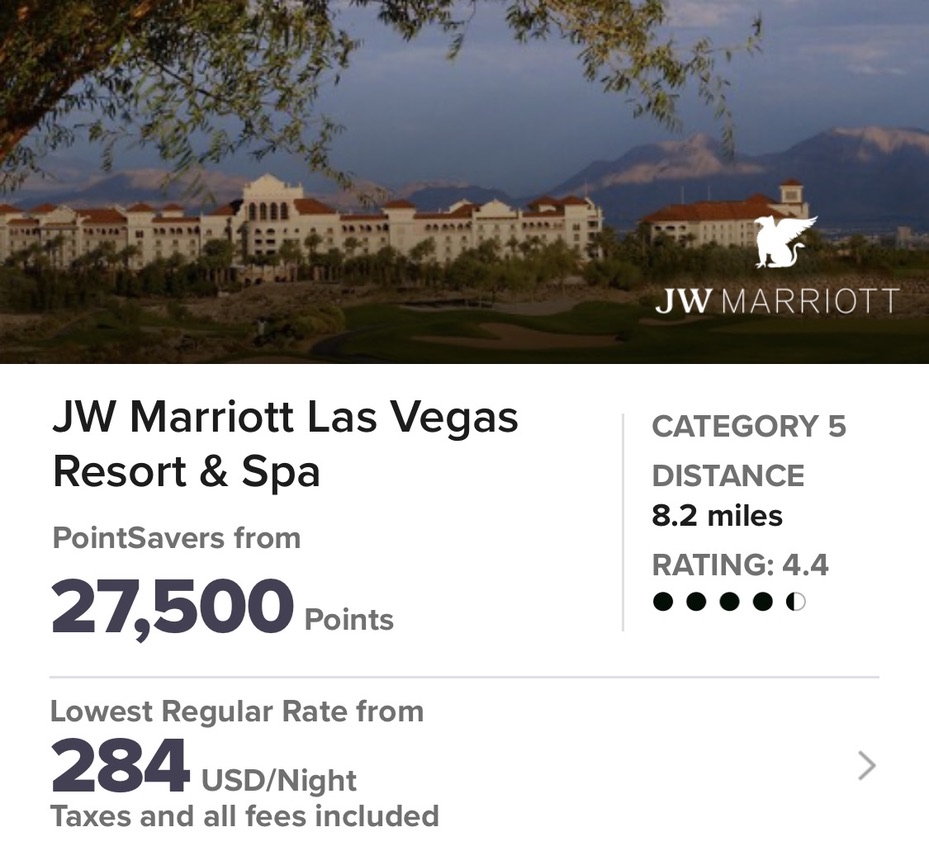 The JW Marriott Las Vegas Resort at Two Guys Who Golf