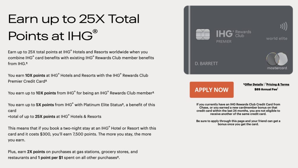 Earn 125,000 Bonus Points With The IHG Rewards Club Premier Credit Card -  Flying High On Points